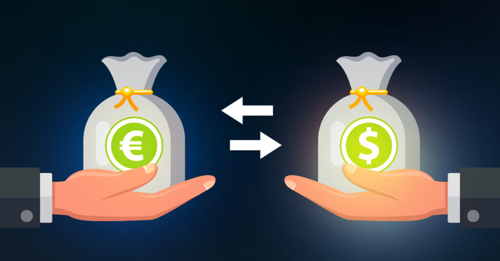 An image of the EUR/USD Forex market currency pair.