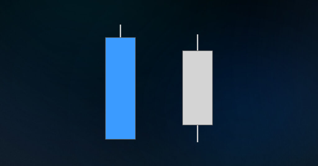 An image of two candlestick to show the candlestick anatomy. 